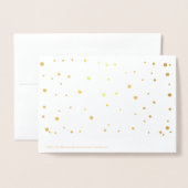 Gold Confetti, word jij mijn Bridesmaid? Folie Kaarten (Met envelop)