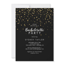 Gold Confetti | Zwarte Bachelorette-partij