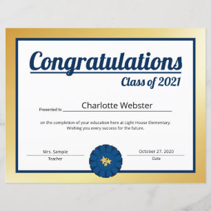Gold Congrats Afstudeerder Wwant Congrats Certific