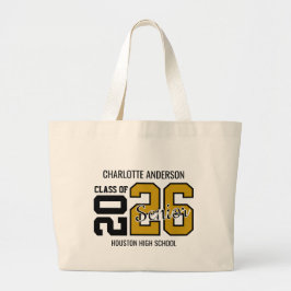 Gold Congrats Graduation  Grote Tote Bag