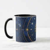 Gold Constellation Astrology Coffee Cup Mok (Links)
