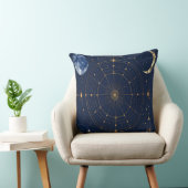 Gold Constellation Astrology Throw Cushion Kussen (Stoel)