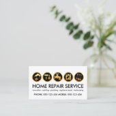 Gold Construction Handyman Tools Visitekaartje (Staand voorkant)