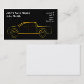 Gold contour vier deur ophaalservice visitekaartje (Voorkant / Achterkant)