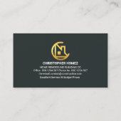 Gold contractor tools contractant visitekaartje (Achterkant)