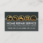 Gold contractor tools contractant visitekaartje (Voorkant)