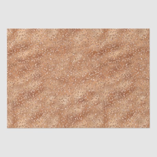 Gold Copper Glitter Leopard Print Tissuepapier (Voorkant)