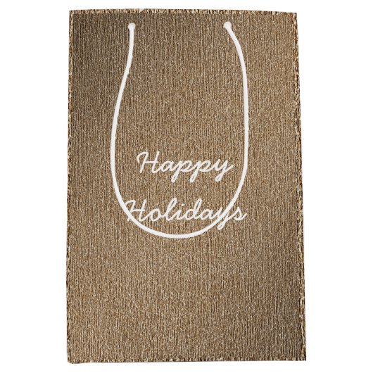 Gold Copper Medium Cadeauzakje (Voorkant)