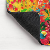 Gold Coral Summer Tropical Ocean Fish Waterverf Muismat (Hoek)