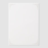 Gold Corners Wedding  Vellum Uitnodigingen (Voorkant)