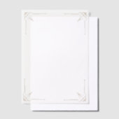 Gold Corners Wedding  Vellum Uitnodigingen (Offset)