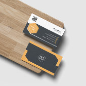 Gold Corporate Professional QR-code scanbaar Visitekaartje