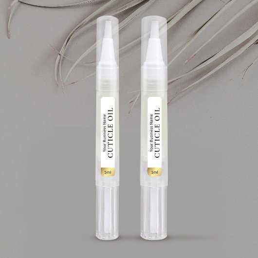 Gold Cosmetic Twist Pen 3ml 5ml Cuticle Oil Label