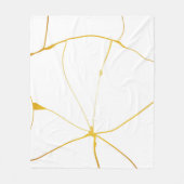 Gold Cracks-reeks Fleece Deken (Voorkant)