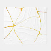 Gold Cracks-reeks Fleece Deken (Voorkant (Horizontaal))