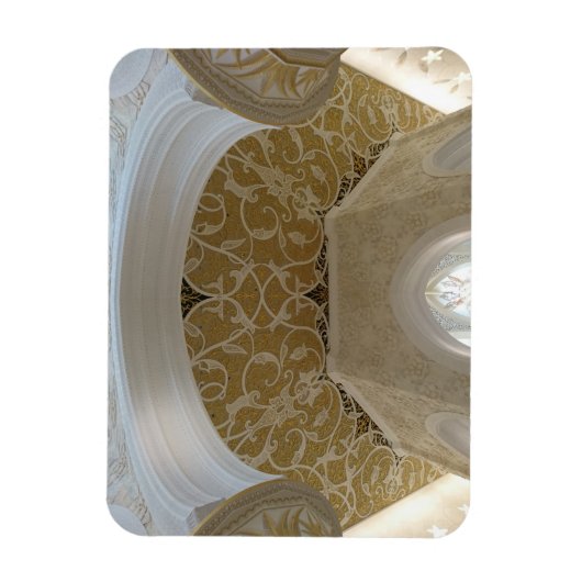 Gold Crafted Ceiling Motif 3"x4" Magnet Magneet (Verticaal)