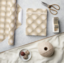 Gold Cream Champagne Diamond Cadeaupapier