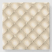 Gold Cream Champagne Diamond Stenen Onderzetter (Voorkant)