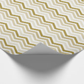 Gold Cream Chevron Cadeaupapier (Hoek)