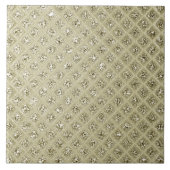 Gold Cream Decorative Ceramic Tile Tegeltje (Voorkant)