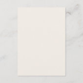 Gold & Cream Details Behuizing Kaart Wedding Info (Achterkant)