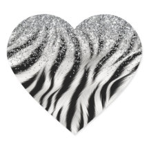 Gold Cream Glitzy Glitter Zebra Print