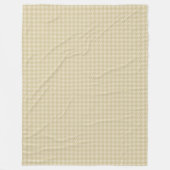 Gold Cream Houndstooth Fleece Deken (Voorkant)