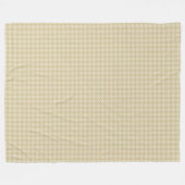 Gold Cream Houndstooth Fleece Deken (Voorkant (Horizontaal))