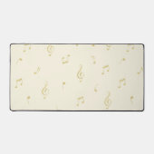 Gold Cream Music Notes Bureaumat (Voorkant)