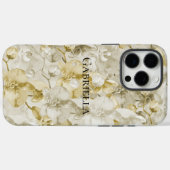 Gold Cream Orchid Flowers Case-Mate iPhone Case (Achterkant (horizontaal))