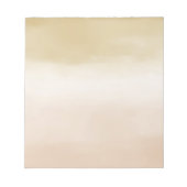 Gold Cream Peach Ombre Life is prachtig Notitieblok (Voorkant)