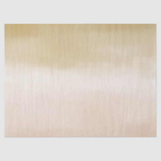 Gold Cream Peach Ombre Life is prachtig Tissuepapier (Voorkant)