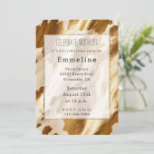 Gold Cream Western Koeienhuid Kaart (Staand voorkant)