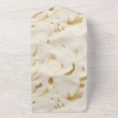 Gold Cream Wit Western Koeienhuid All In One Uitnodiging (Buitenkant)