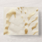 Gold Cream Wit Western Koeienhuid All In One Uitnodiging (Achterkant)