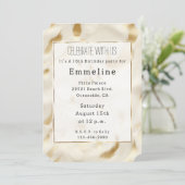 Gold Cream Wit Western Koeienhuid Kaart (Staand voorkant)