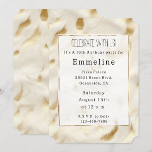 Gold Cream Wit Western Koeienhuid Kaart