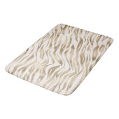 Gold Cream Zebra afdrukken Badmat (Gekanteld)