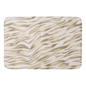 Gold Cream Zebra afdrukken Badmat (Voorkant)