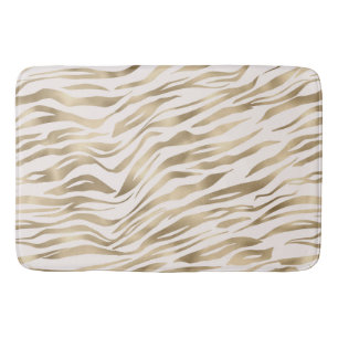 Gold Cream Zebra afdrukken Badmat