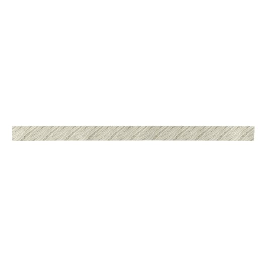 Gold Cream Zebra Print Faux Glitter Satijnen Lint (Voorkant)