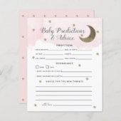 Gold Crescent Moon Pink Baby Voordicties en advies (Voorkant / Achterkant)