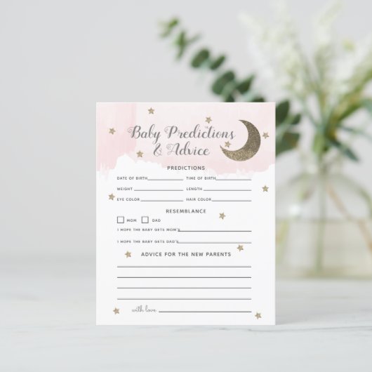 Gold Crescent Moon Pink Baby Voordicties en advies (Staand voorkant)