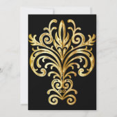 Gold Crest bruiloft uitnodiging (Achterkant)