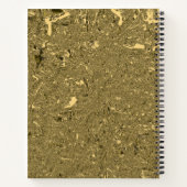 Gold CrFolie Monogrammed Girly School Notitieboek (Achterkant)