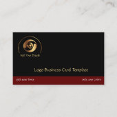 Gold Crop Circles Logo - Eenvoudige Reiki Logo Visitekaartje (Voorkant)