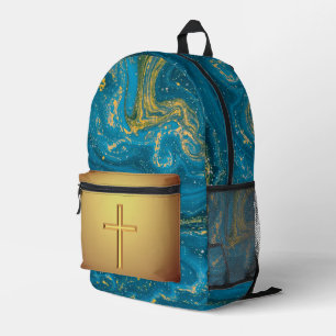 Gold Cross Bedrukte Rugzak
