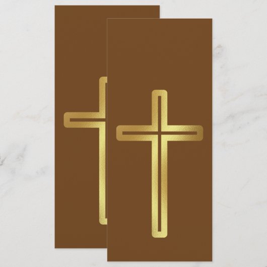 Gold Cross-Bladwijzer (Voorkant / Achterkant)