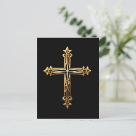 Gold Cross Briefkaart (Staand voorkant)