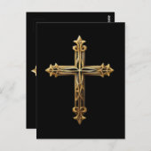 Gold Cross Briefkaart (Voorkant / Achterkant)